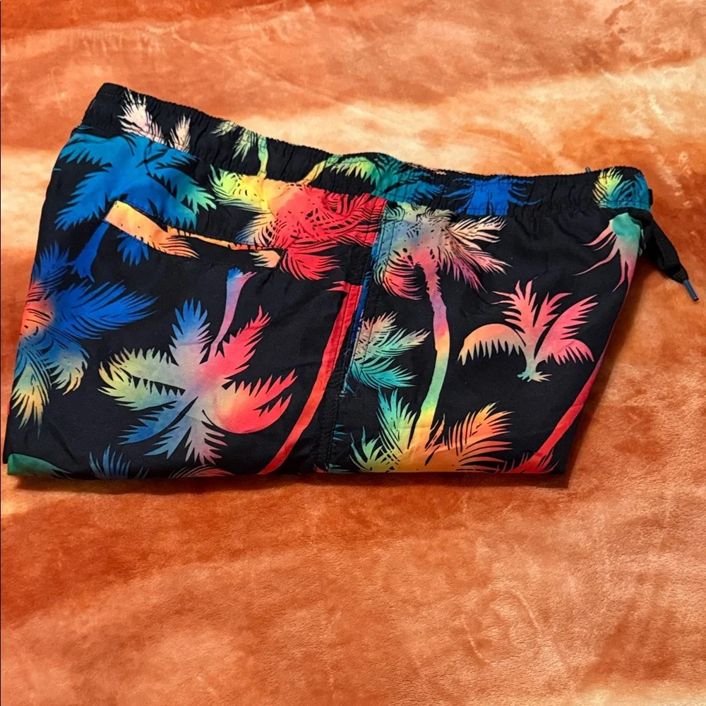 Surf Society Men's Tropical Swimwear Trunks Board Shorts Size L (NWT)